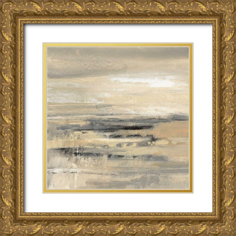 January Road Gold Ornate Wood Framed Art Print with Double Matting by Vassileva, Silvia