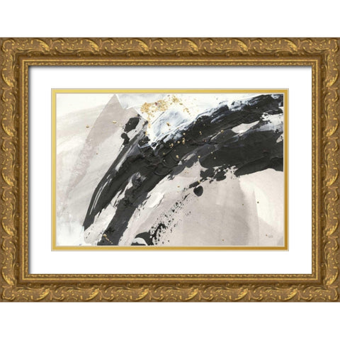 Galaxy I Crop Gold Ornate Wood Framed Art Print with Double Matting by Paschke, Chris