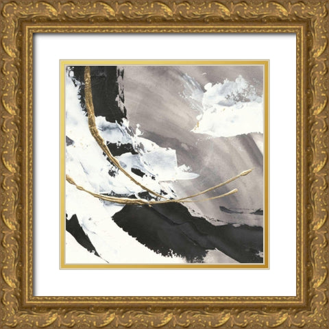 Gilded Arcs I Gold Ornate Wood Framed Art Print with Double Matting by Paschke, Chris