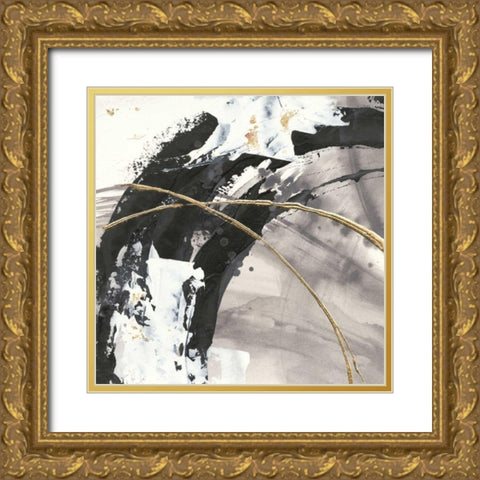 Gilded Arcs II Gold Ornate Wood Framed Art Print with Double Matting by Paschke, Chris