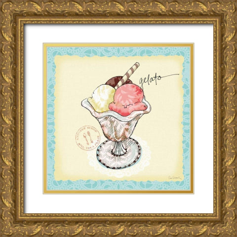 Dessert Please III Gold Ornate Wood Framed Art Print with Double Matting by Schlabach, Sue