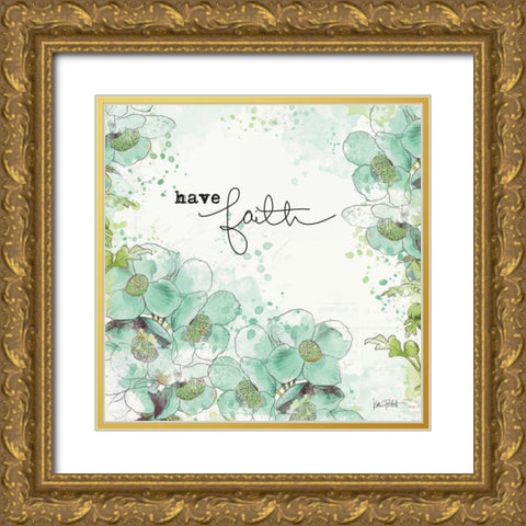 Dream and Faith II Gold Ornate Wood Framed Art Print with Double Matting by Pertiet, Katie