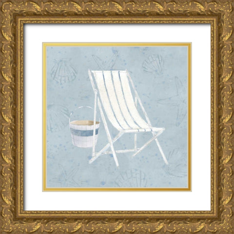 Serene Seaside III Gold Ornate Wood Framed Art Print with Double Matting by Wiens, James