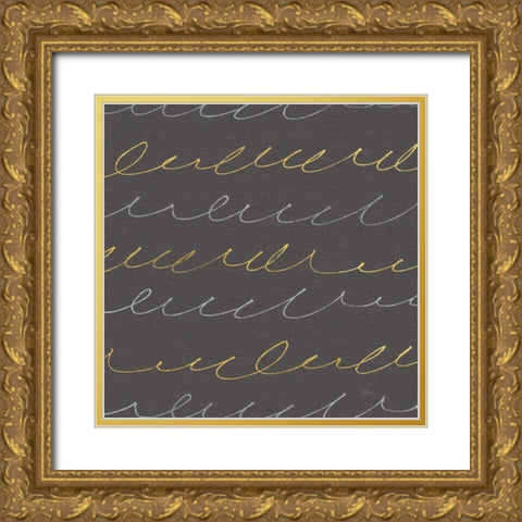 Coffee Cuties Pattern II B Gold Ornate Wood Framed Art Print with Double Matting by Pela Studio