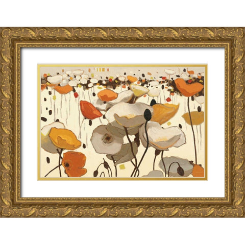 Neutrality Gold Ornate Wood Framed Art Print with Double Matting by Novak, Shirley