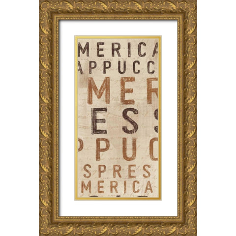 Coffee and Co Step 04B II Gold Ornate Wood Framed Art Print with Double Matting by Penner, Janelle