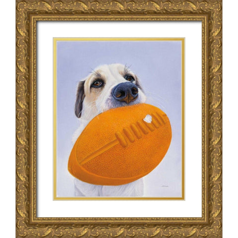 Newburgh no. 9 Gold Ornate Wood Framed Art Print with Double Matting by Ruby, James