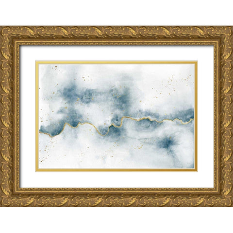 Flow with Gold Gold Ornate Wood Framed Art Print with Double Matting by Marshall, Laura