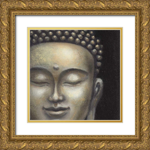 Serene Buddha II Crop Gold Ornate Wood Framed Art Print with Double Matting by McBride, Naomi
