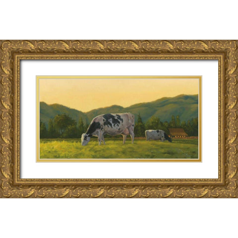 Farm Life III Gold Ornate Wood Framed Art Print with Double Matting by Wiens, James