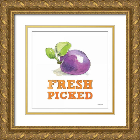 Fresh From the Garden VI No Border Sq Gold Ornate Wood Framed Art Print with Double Matting by Grove, Beth