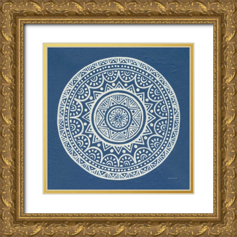 Circle Designs II Gold Ornate Wood Framed Art Print with Double Matting by Lovell, Kathrine