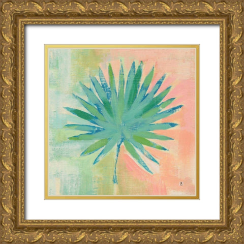 Beach Cove Leaves II Gold Ornate Wood Framed Art Print with Double Matting by Studio Mousseau
