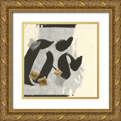 Collage VI Gold Ornate Wood Framed Art Print with Double Matting by Paschke, Chris