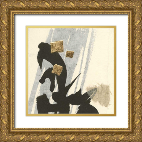 Collage IX Gold Ornate Wood Framed Art Print with Double Matting by Paschke, Chris