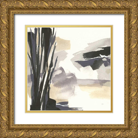 Placid II Gold Ornate Wood Framed Art Print with Double Matting by Paschke, Chris