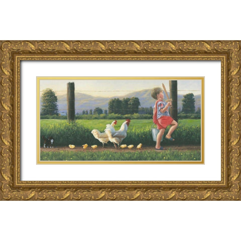 Fearless Leader Gold Ornate Wood Framed Art Print with Double Matting by Wiens, James