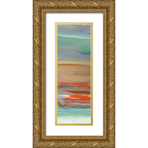 Layers II Gold Ornate Wood Framed Art Print with Double Matting by Maye, Jo