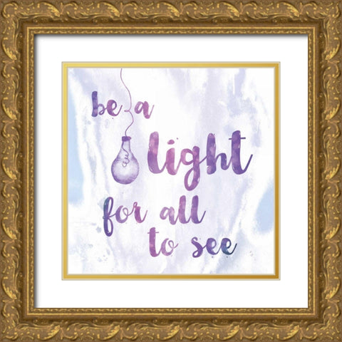 Words of Faith IV Gold Ornate Wood Framed Art Print with Double Matting by Adams, Sarah