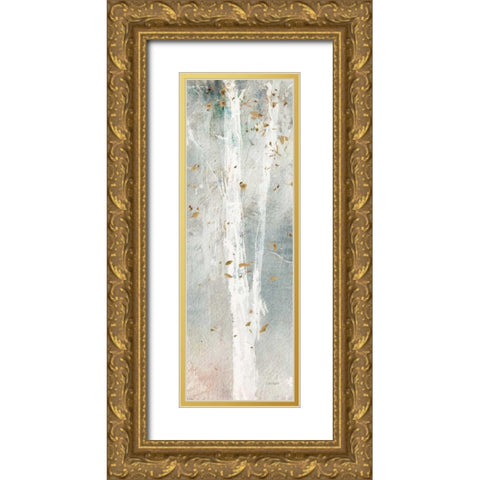 A Woodland Walk V Gold Ornate Wood Framed Art Print with Double Matting by Audit, Lisa