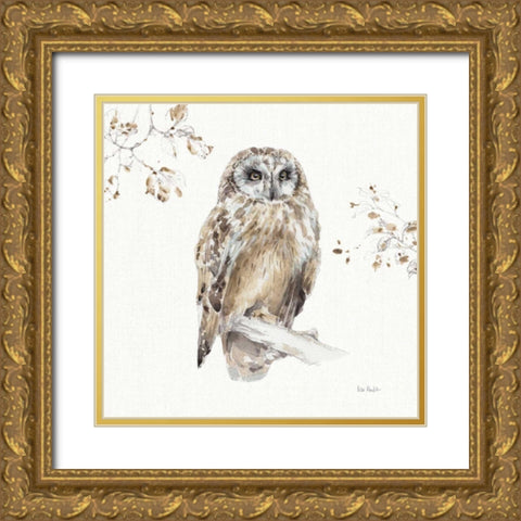 A Woodland Walk VIII Gold Ornate Wood Framed Art Print with Double Matting by Audit, Lisa