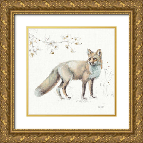 A Woodland Walk XI Gold Ornate Wood Framed Art Print with Double Matting by Audit, Lisa