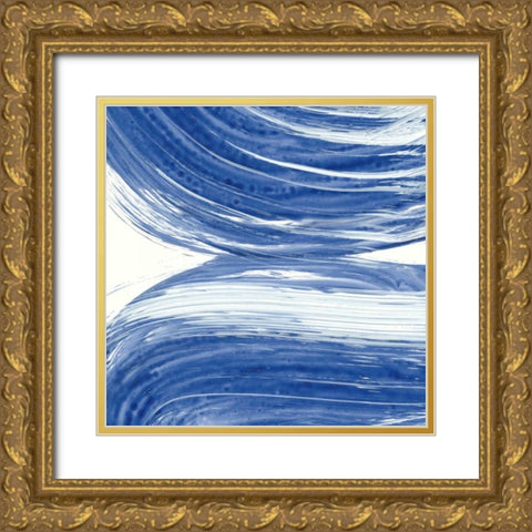 Swirl II Gold Ornate Wood Framed Art Print with Double Matting by Rhue, Piper