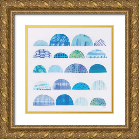 Half Moon Abstract I Gold Ornate Wood Framed Art Print with Double Matting by Averinos, Melissa