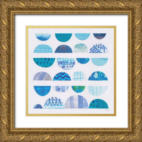 Half Moon Abstract II Gold Ornate Wood Framed Art Print with Double Matting by Averinos, Melissa