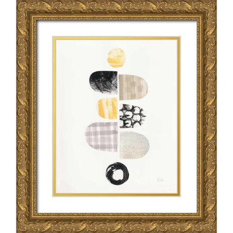 Mod Neutrals I Gold Ornate Wood Framed Art Print with Double Matting by Averinos, Melissa
