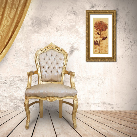 Sarahs Garden I Gold Ornate Wood Framed Art Print with Double Matting by Adams, Sarah