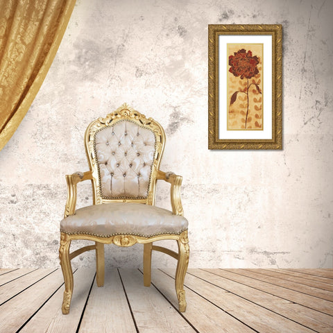 Sarahs Garden II Gold Ornate Wood Framed Art Print with Double Matting by Adams, Sarah