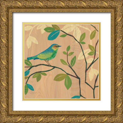 Songbird III Gold Ornate Wood Framed Art Print with Double Matting by D Salusti
