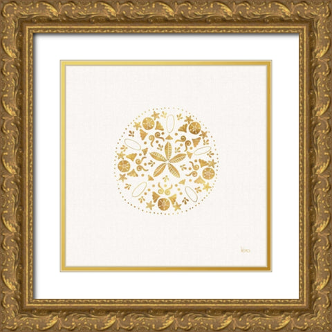 Sea Charms II no Words Gold Ornate Wood Framed Art Print with Double Matting by Charron, Veronique