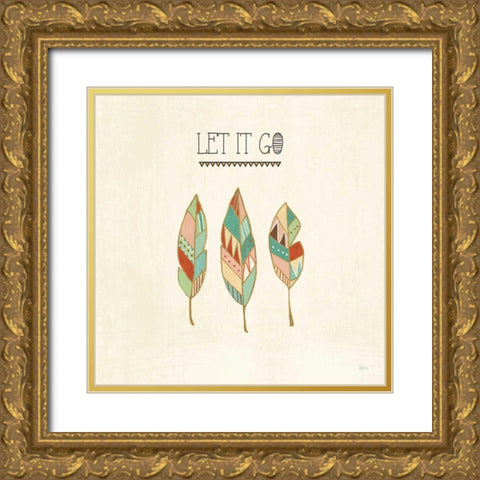 Southwest Geo VI Gold Ornate Wood Framed Art Print with Double Matting by Charron, Veronique