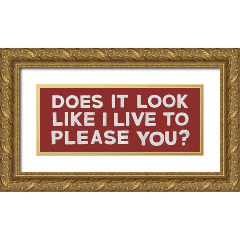 The Boys Sign I Gold Ornate Wood Framed Art Print with Double Matting by Sullivan, Myles
