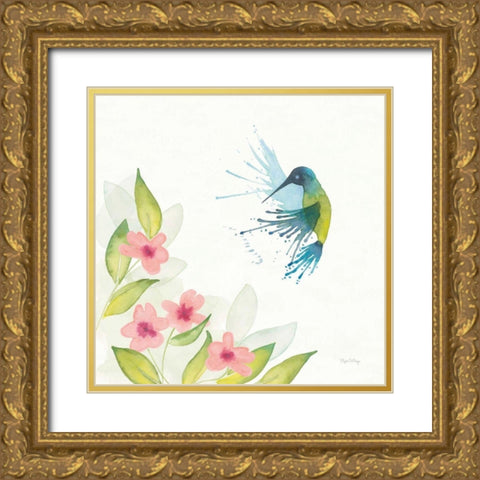 Flit IV Gold Ornate Wood Framed Art Print with Double Matting by DeNeige, Elyse