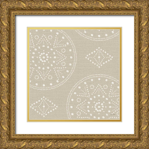 A Woodland Walk XXII Gold Ornate Wood Framed Art Print with Double Matting by Audit, Lisa