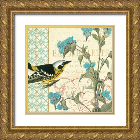 Memories III Gold Ornate Wood Framed Art Print with Double Matting by Pela