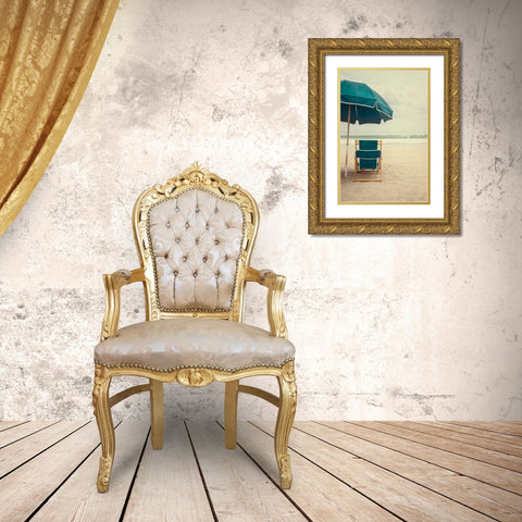 Under the Umbrella II Gold Ornate Wood Framed Art Print with Double Matting by Urquhart, Elizabeth