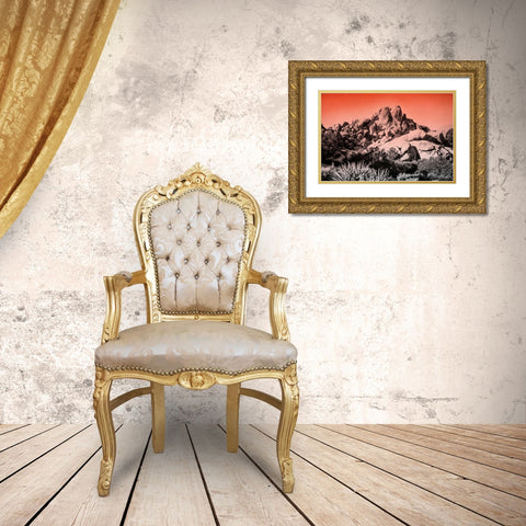 Ombre Adventure II Gold Ornate Wood Framed Art Print with Double Matting by Urquhart, Elizabeth