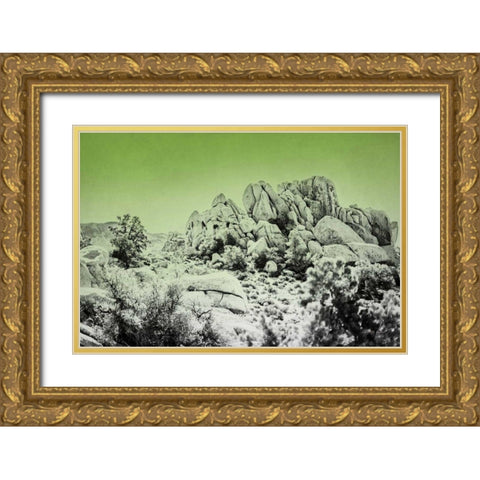 Ombre Adventure V Gold Ornate Wood Framed Art Print with Double Matting by Urquhart, Elizabeth