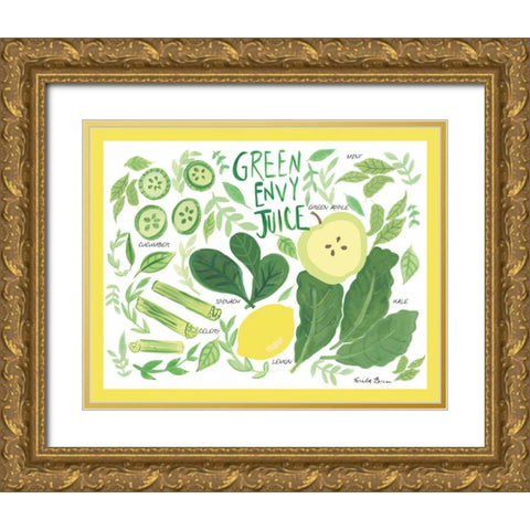 Fruity Smoothie III Gold Ornate Wood Framed Art Print with Double Matting by Zaman, Farida