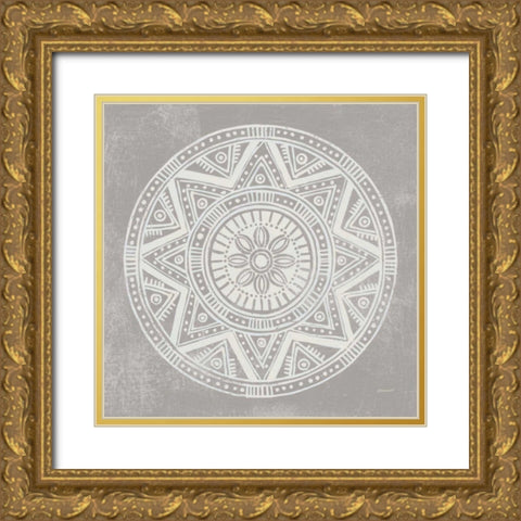 Seville I FB Greige Gold Ornate Wood Framed Art Print with Double Matting by Lovell, Kathrine