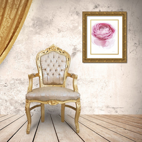 Pink Lady I Gold Ornate Wood Framed Art Print with Double Matting by Urquhart, Elizabeth