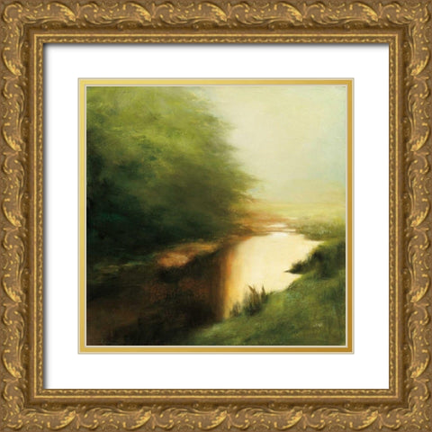 Spring Morning Gold Ornate Wood Framed Art Print with Double Matting by Purinton, Julia