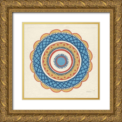Solara I Gold Ornate Wood Framed Art Print with Double Matting by Lovell, Kathrine
