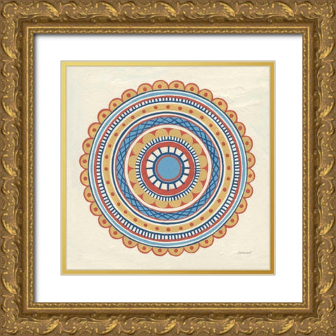 Solara IV Gold Ornate Wood Framed Art Print with Double Matting by Lovell, Kathrine