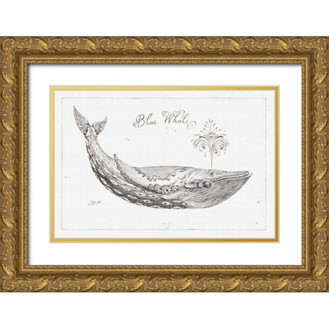 Underwater Life I Gold Ornate Wood Framed Art Print with Double Matting by Brissonnet, Daphne