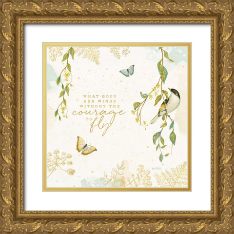 Natures Wisdom III Gold Ornate Wood Framed Art Print with Double Matting by Pertiet, Katie